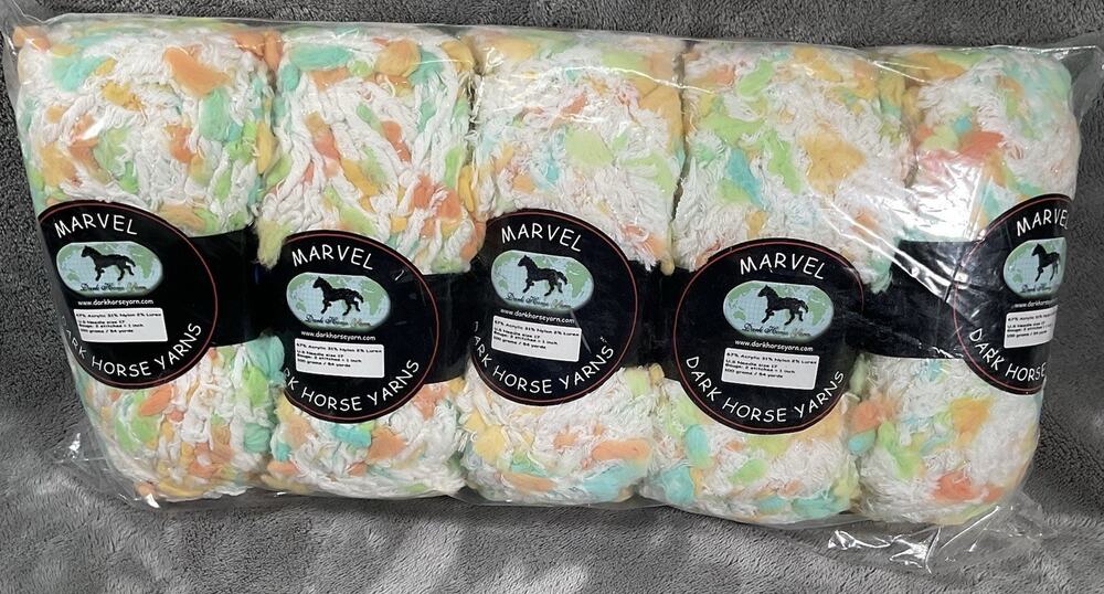Dark Horse Marvel Yarn Lot 5 Super Bulky Pastel Sealed Skeins Ivory Cream Blush